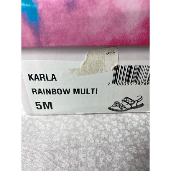 Rachel Shoes Girls 5 Toddler Karla Rainbow Multi Sandals - Picture 13 of 13